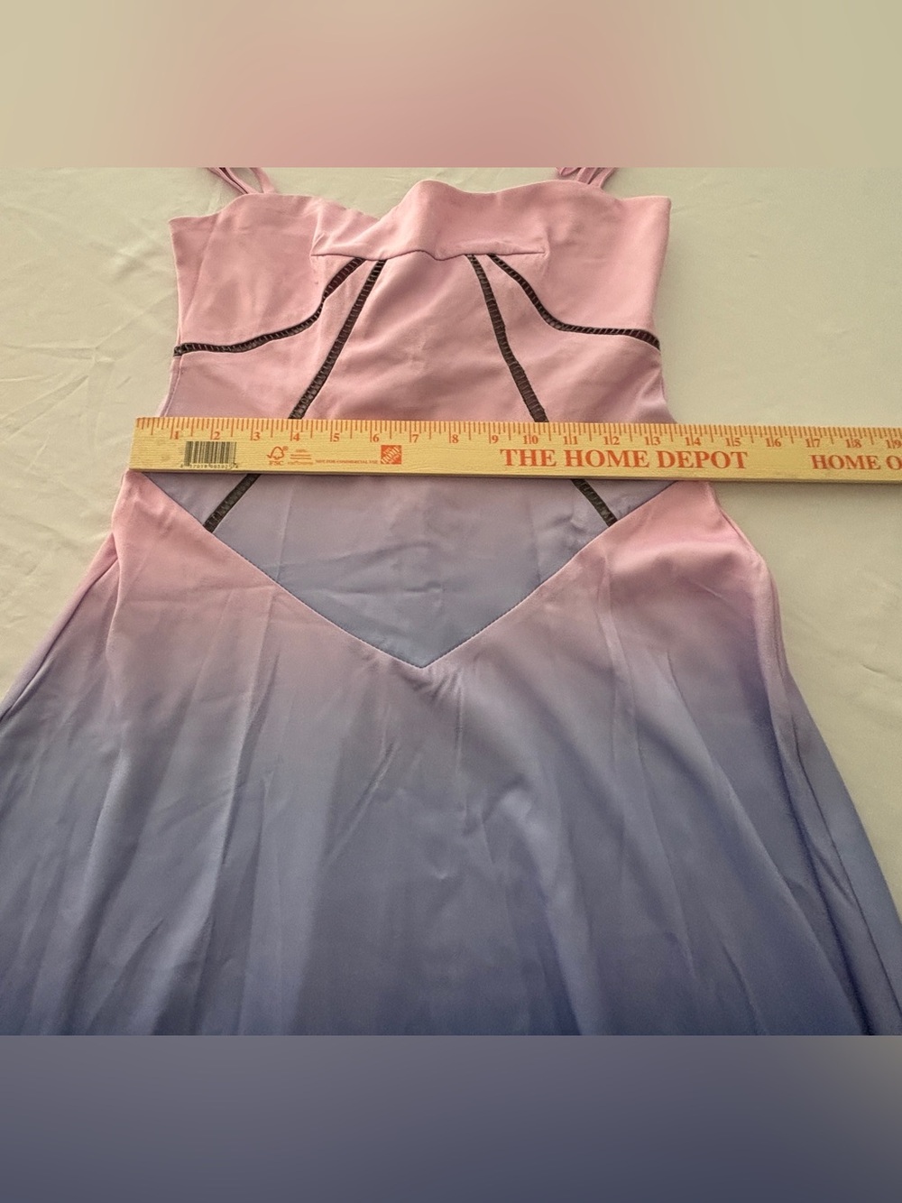 House of CB Purple Ombré Dress Lace Up Maxi Dress Women’s Medium - Picture 4 of 8